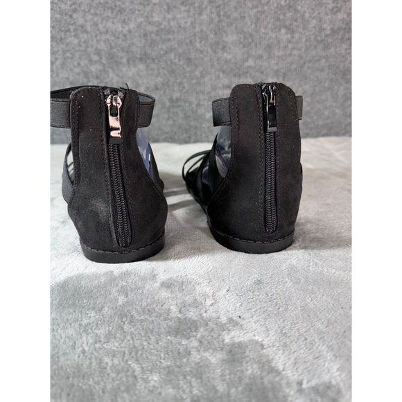 Torrid Womens shoes 8.5WW Black Gladiator Stretch Sandals Pre-Owned - Picture 4 of 16